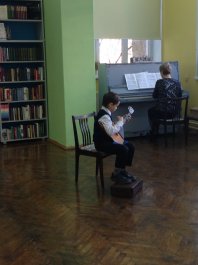 Детская музыкальная школа №1 им. С. М. Максимова в гостях у библиотеки им. М. Сеспеля.