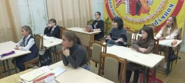 В школе состоялись уроки-лекции с учащимися старших классов на тему «Межнациональная толерантность и патриотизм»